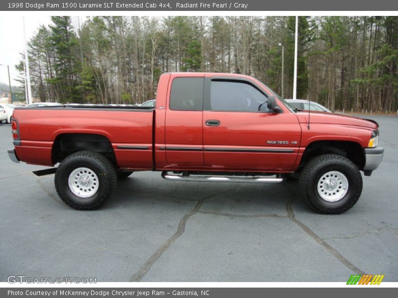 Radiant Fire Pearl / Gray 1998 Dodge Ram 1500 Laramie SLT Extended Cab 4x4