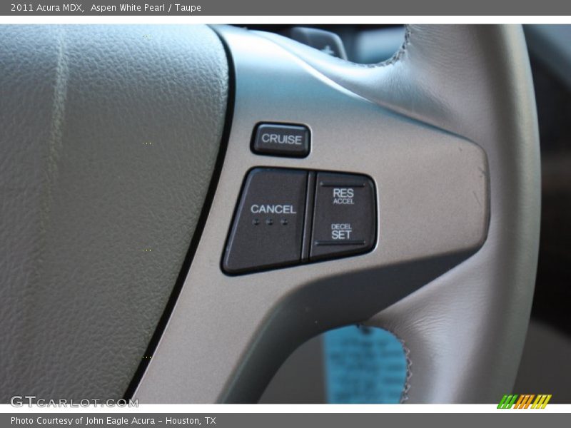 Aspen White Pearl / Taupe 2011 Acura MDX