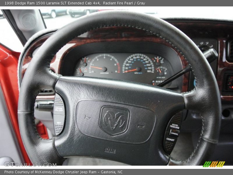 Radiant Fire Pearl / Gray 1998 Dodge Ram 1500 Laramie SLT Extended Cab 4x4