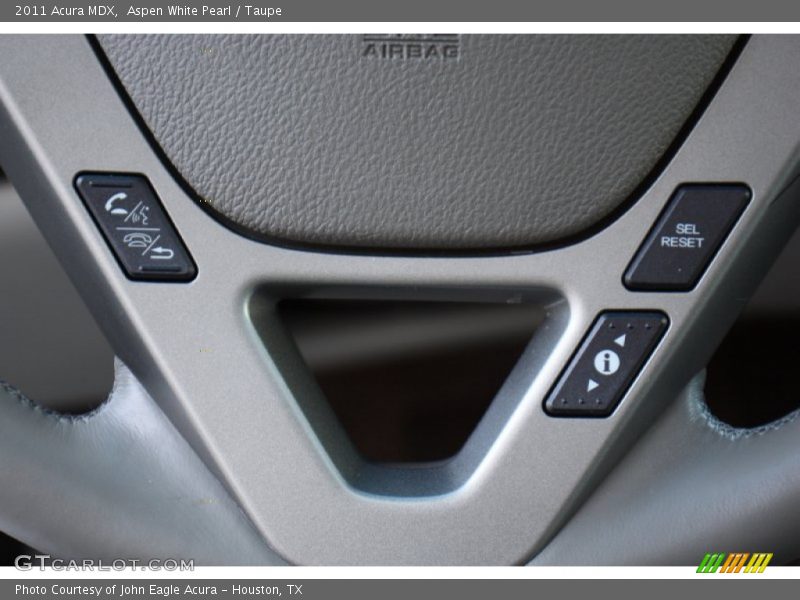 Aspen White Pearl / Taupe 2011 Acura MDX