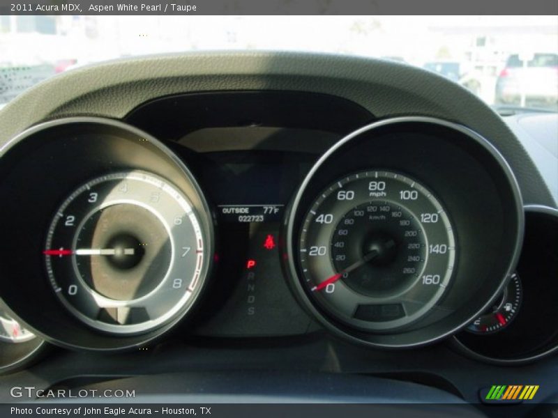 Aspen White Pearl / Taupe 2011 Acura MDX