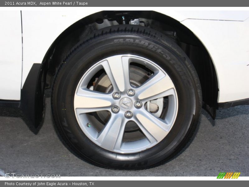 Aspen White Pearl / Taupe 2011 Acura MDX