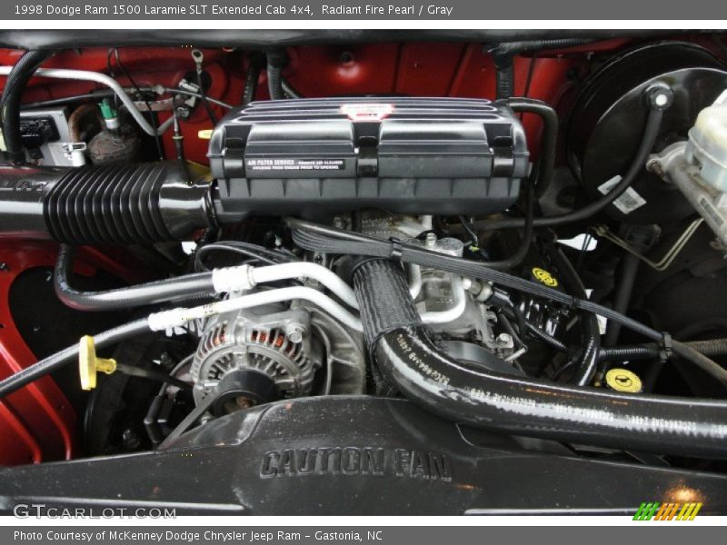 Radiant Fire Pearl / Gray 1998 Dodge Ram 1500 Laramie SLT Extended Cab 4x4