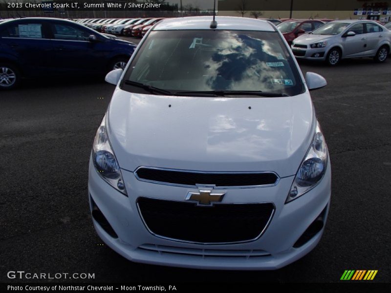 Summit White / Silver/Silver 2013 Chevrolet Spark LT