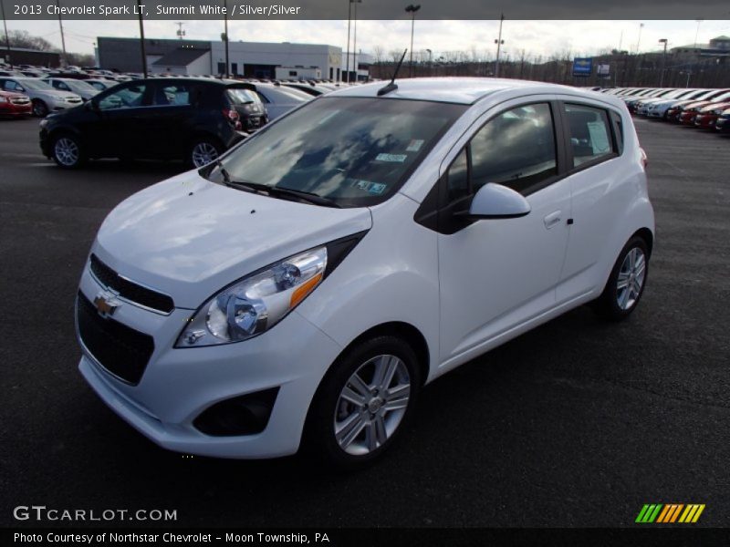 Summit White / Silver/Silver 2013 Chevrolet Spark LT