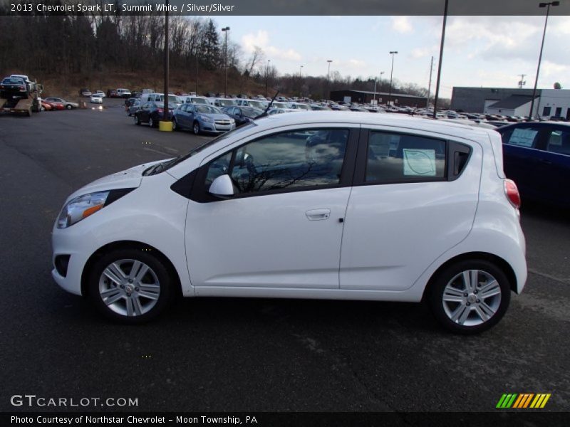 Summit White / Silver/Silver 2013 Chevrolet Spark LT