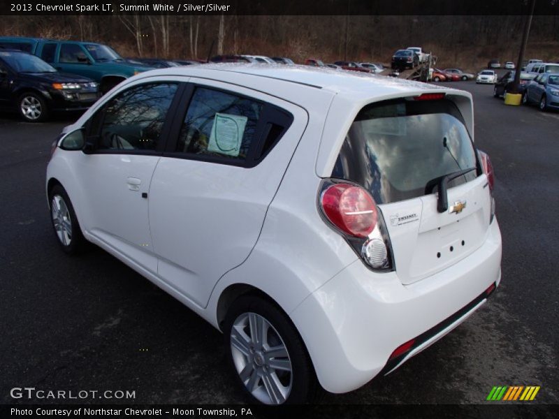 Summit White / Silver/Silver 2013 Chevrolet Spark LT