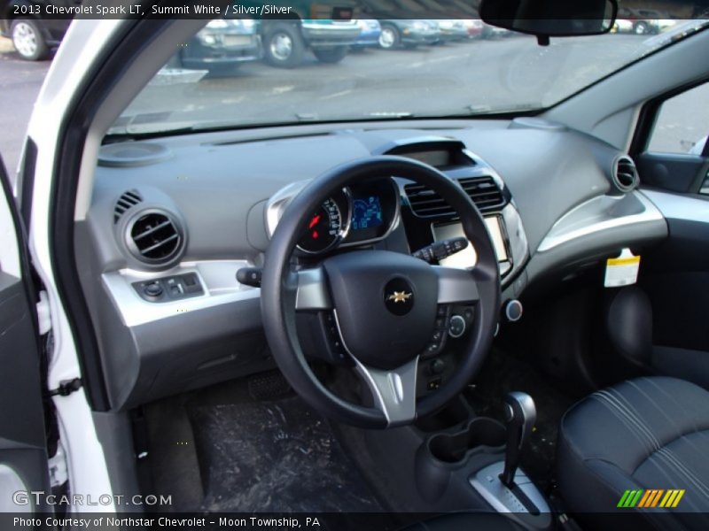 Summit White / Silver/Silver 2013 Chevrolet Spark LT
