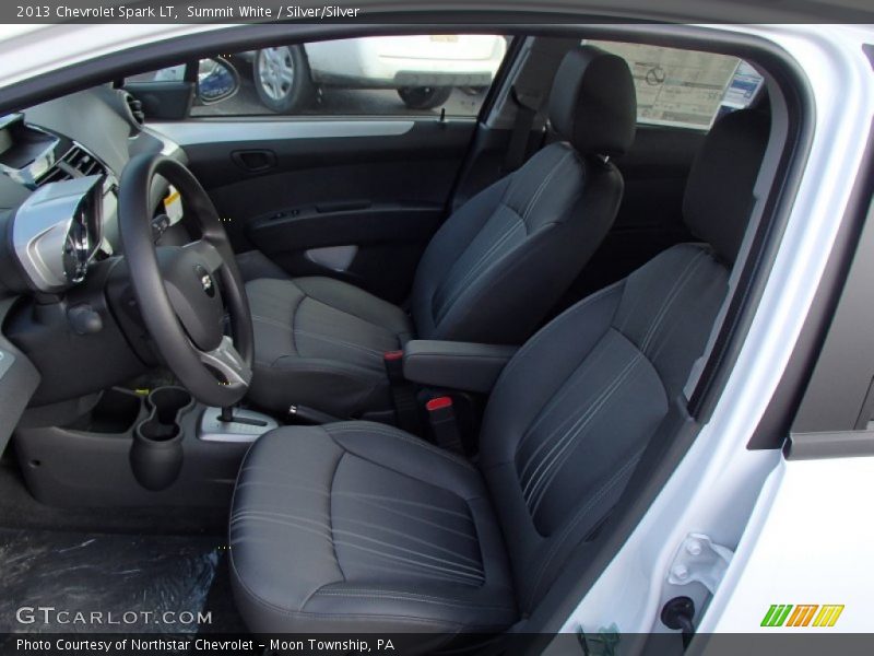 Summit White / Silver/Silver 2013 Chevrolet Spark LT