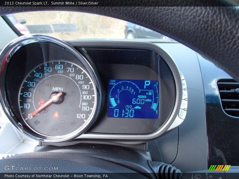 Summit White / Silver/Silver 2013 Chevrolet Spark LT