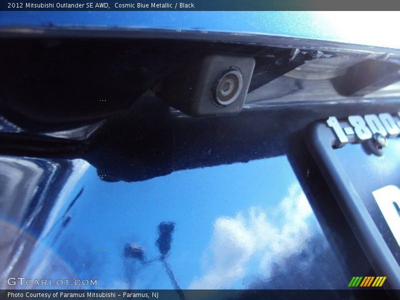 Cosmic Blue Metallic / Black 2012 Mitsubishi Outlander SE AWD