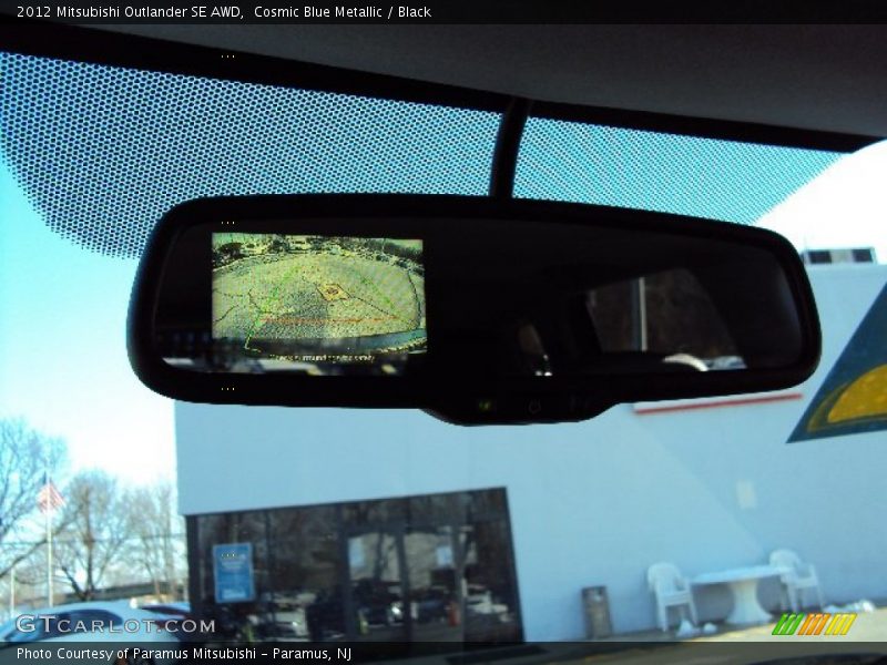 Cosmic Blue Metallic / Black 2012 Mitsubishi Outlander SE AWD