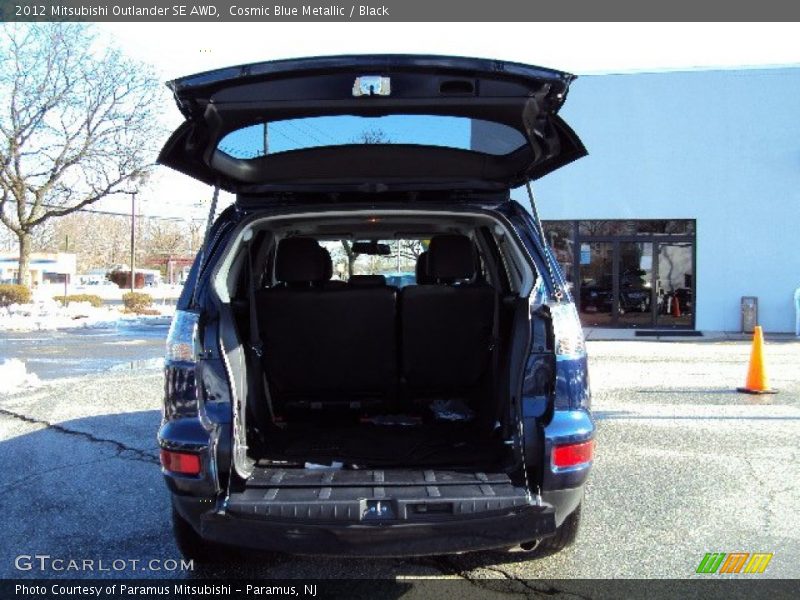 Cosmic Blue Metallic / Black 2012 Mitsubishi Outlander SE AWD