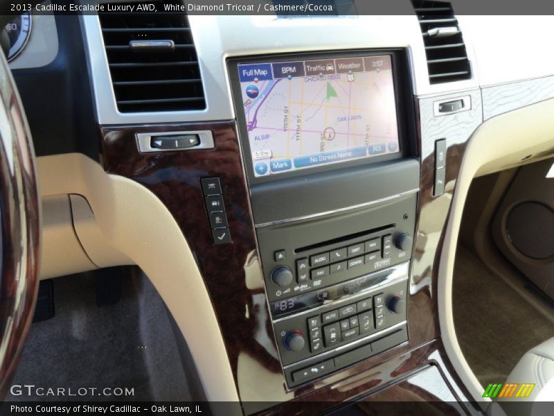 White Diamond Tricoat / Cashmere/Cocoa 2013 Cadillac Escalade Luxury AWD
