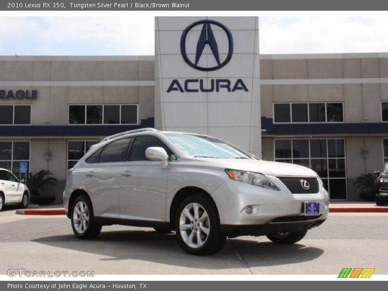 Tungsten Silver Pearl / Black/Brown Walnut 2010 Lexus RX 350