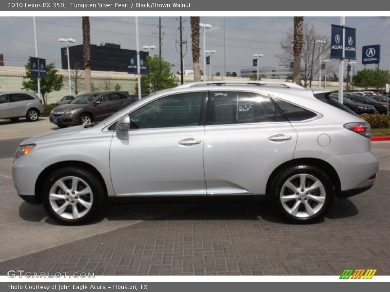 Tungsten Silver Pearl / Black/Brown Walnut 2010 Lexus RX 350