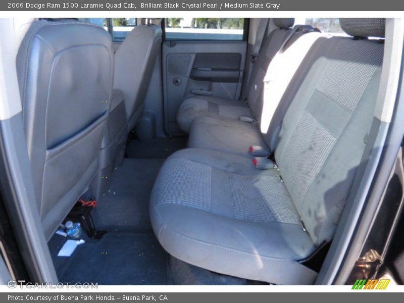 Brilliant Black Crystal Pearl / Medium Slate Gray 2006 Dodge Ram 1500 Laramie Quad Cab