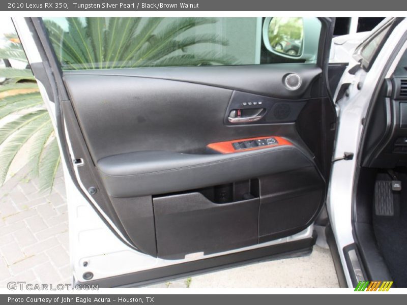 Tungsten Silver Pearl / Black/Brown Walnut 2010 Lexus RX 350