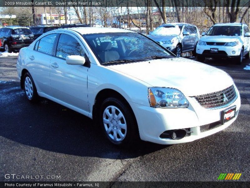 Dover White Pearl / Black 2009 Mitsubishi Galant ES