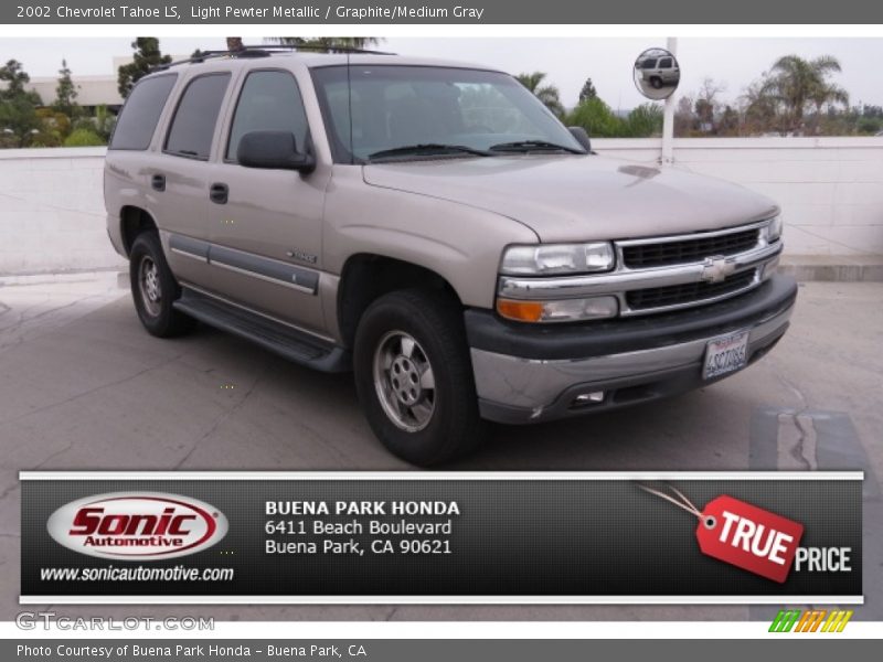 Light Pewter Metallic / Graphite/Medium Gray 2002 Chevrolet Tahoe LS