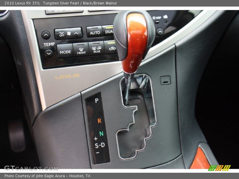 Tungsten Silver Pearl / Black/Brown Walnut 2010 Lexus RX 350
