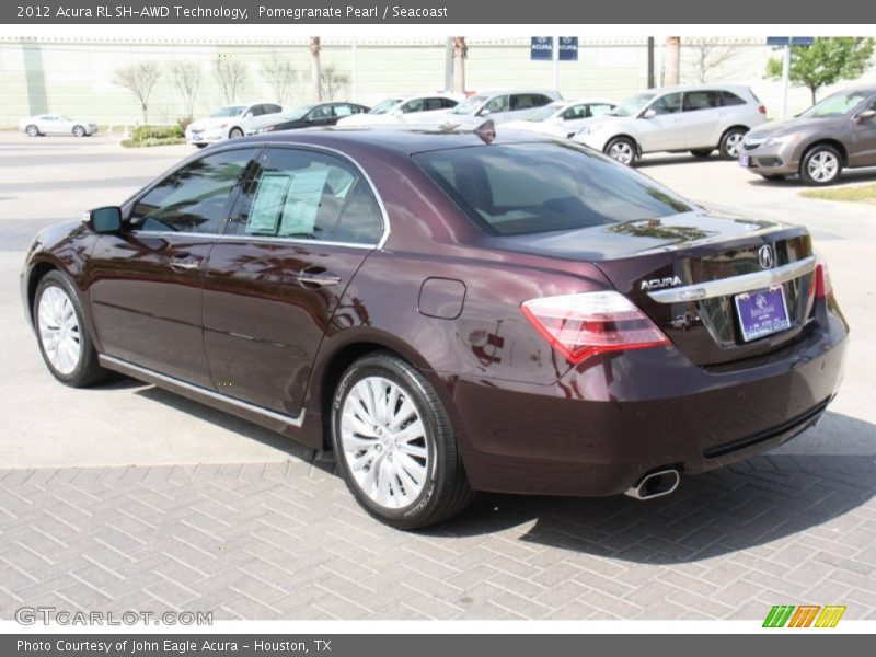 Pomegranate Pearl / Seacoast 2012 Acura RL SH-AWD Technology