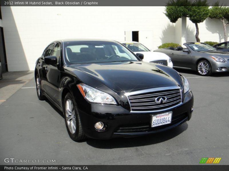 Black Obsidian / Graphite 2012 Infiniti M Hybrid Sedan