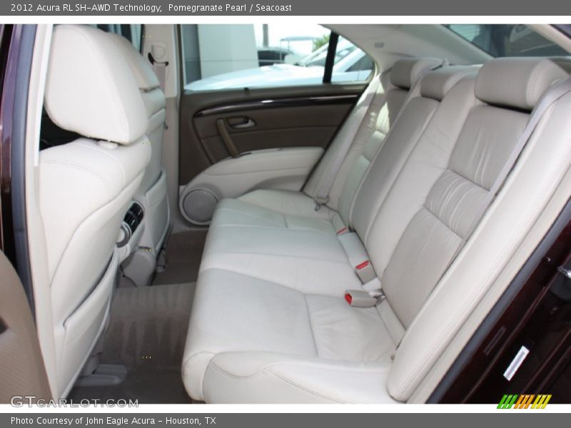 Rear Seat of 2012 RL SH-AWD Technology