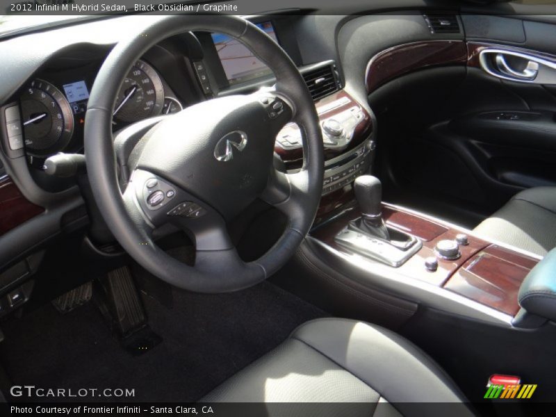 Black Obsidian / Graphite 2012 Infiniti M Hybrid Sedan
