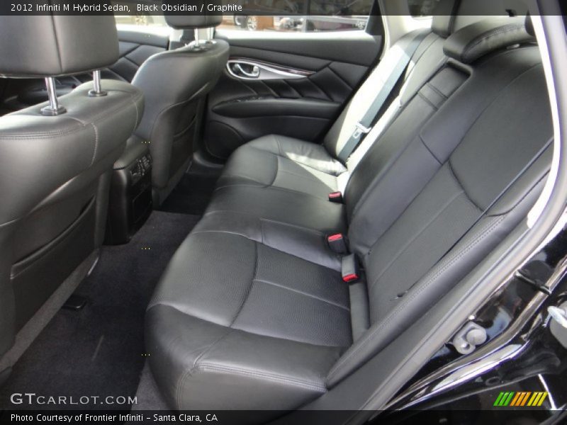 Rear Seat of 2012 M Hybrid Sedan