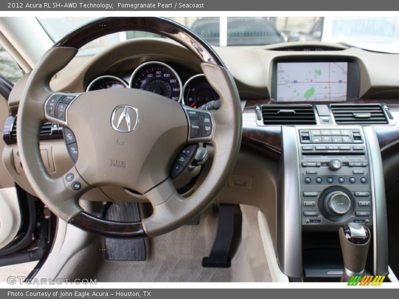Dashboard of 2012 RL SH-AWD Technology