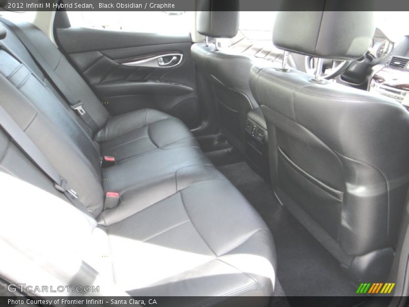 Rear Seat of 2012 M Hybrid Sedan