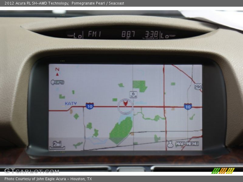 Navigation of 2012 RL SH-AWD Technology