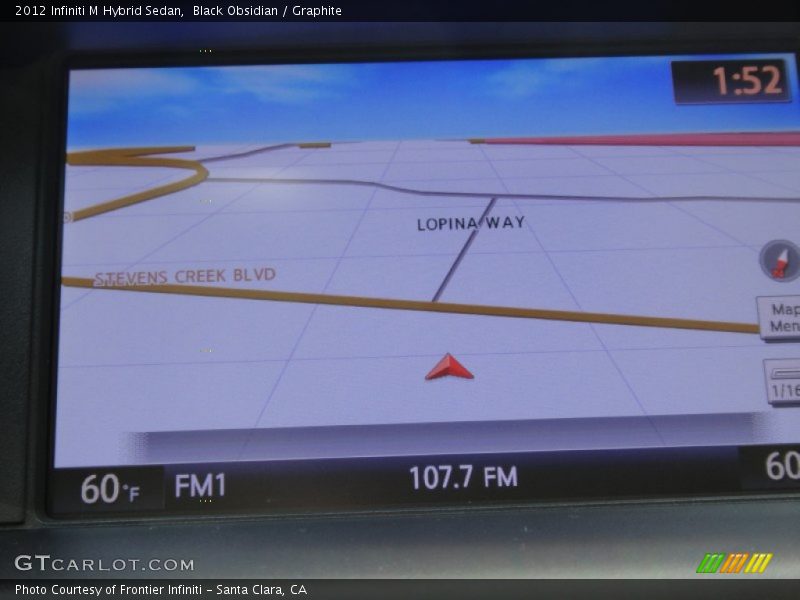 Black Obsidian / Graphite 2012 Infiniti M Hybrid Sedan
