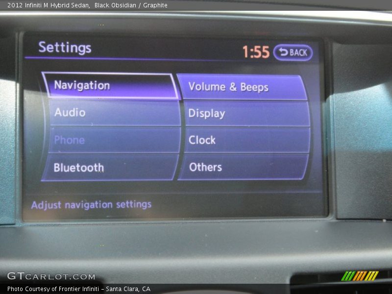 Black Obsidian / Graphite 2012 Infiniti M Hybrid Sedan