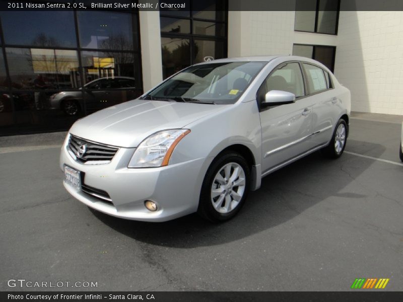 Brilliant Silver Metallic / Charcoal 2011 Nissan Sentra 2.0 SL