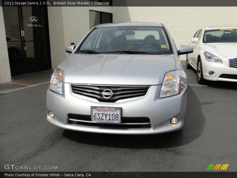 Brilliant Silver Metallic / Charcoal 2011 Nissan Sentra 2.0 SL