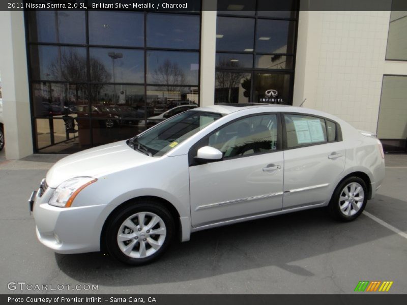Brilliant Silver Metallic / Charcoal 2011 Nissan Sentra 2.0 SL