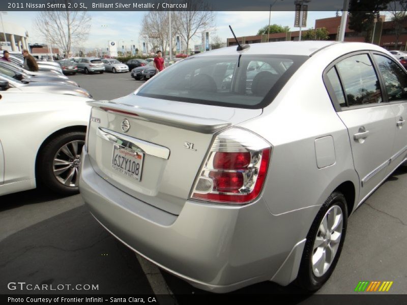 Brilliant Silver Metallic / Charcoal 2011 Nissan Sentra 2.0 SL