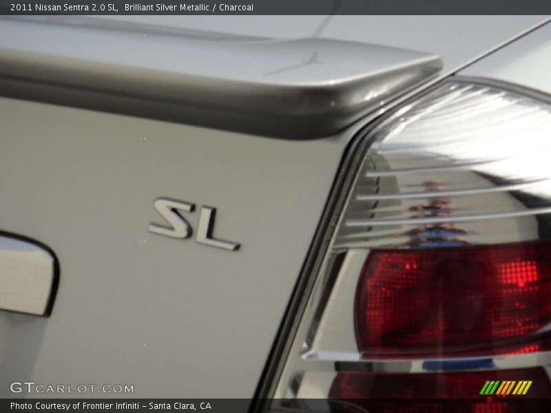 Brilliant Silver Metallic / Charcoal 2011 Nissan Sentra 2.0 SL