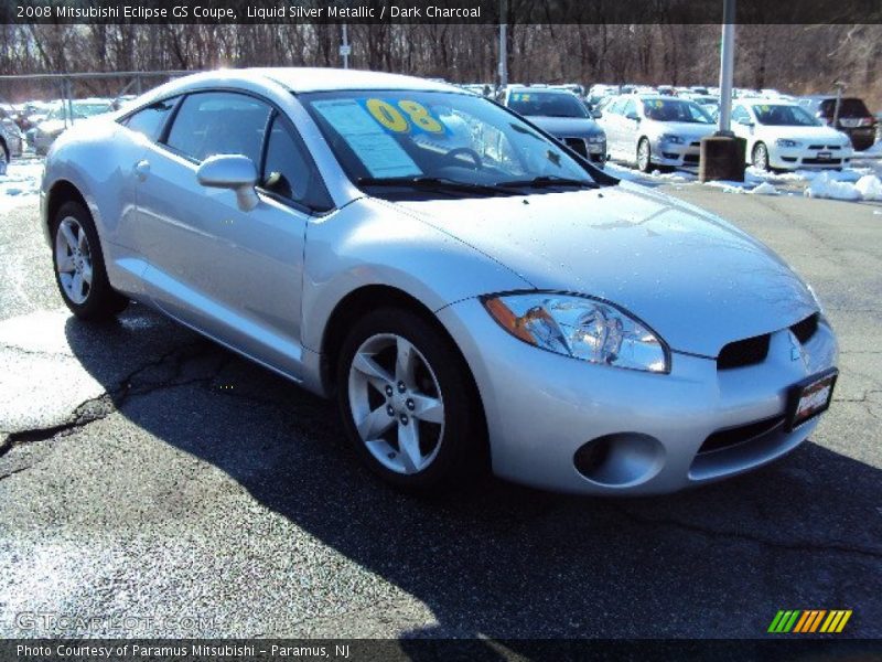 Liquid Silver Metallic / Dark Charcoal 2008 Mitsubishi Eclipse GS Coupe