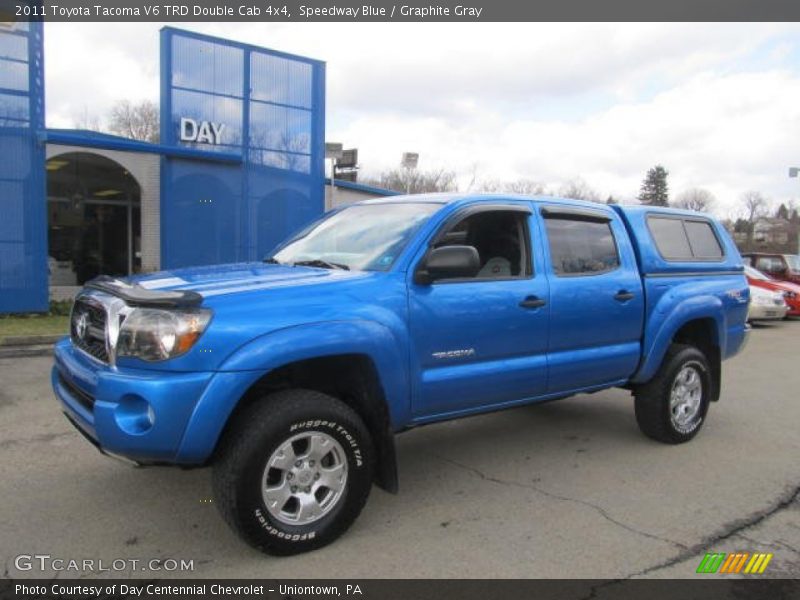 Speedway Blue / Graphite Gray 2011 Toyota Tacoma V6 TRD Double Cab 4x4