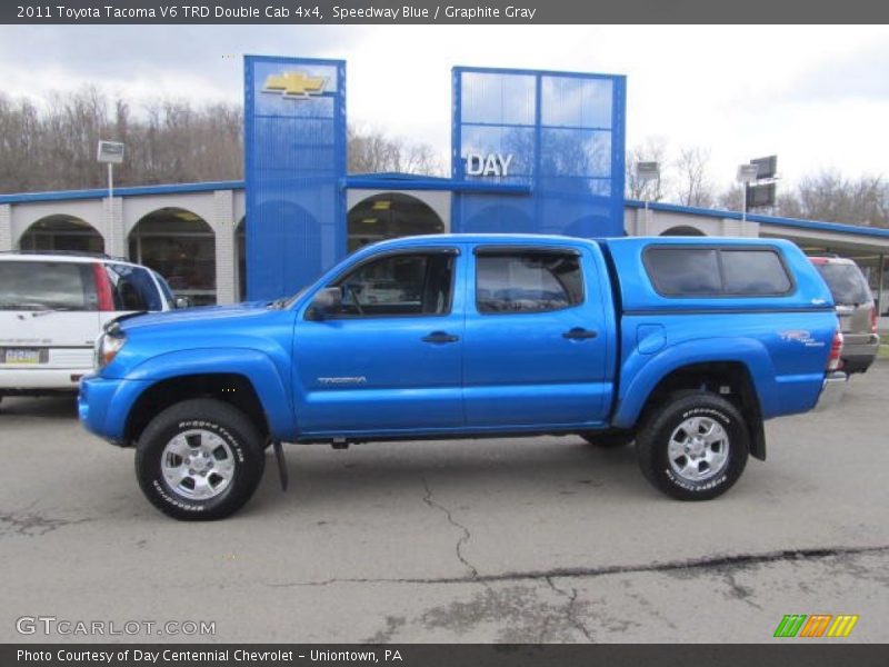 Speedway Blue / Graphite Gray 2011 Toyota Tacoma V6 TRD Double Cab 4x4