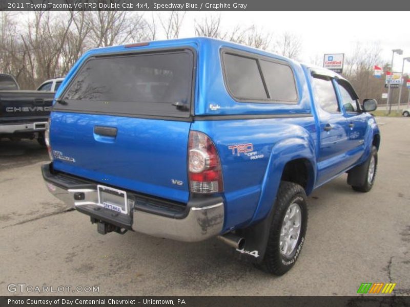 Speedway Blue / Graphite Gray 2011 Toyota Tacoma V6 TRD Double Cab 4x4