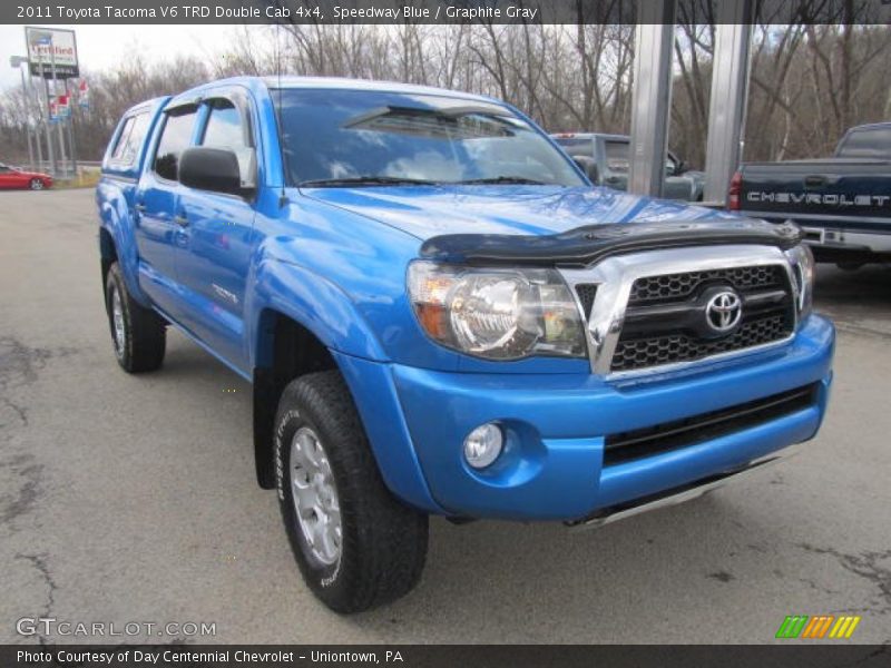 Speedway Blue / Graphite Gray 2011 Toyota Tacoma V6 TRD Double Cab 4x4