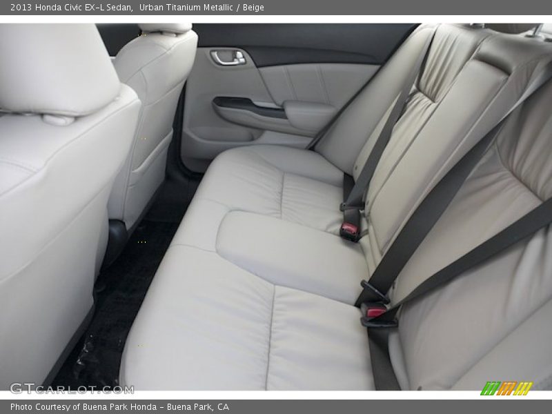 Urban Titanium Metallic / Beige 2013 Honda Civic EX-L Sedan
