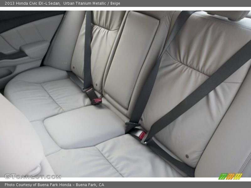 Urban Titanium Metallic / Beige 2013 Honda Civic EX-L Sedan