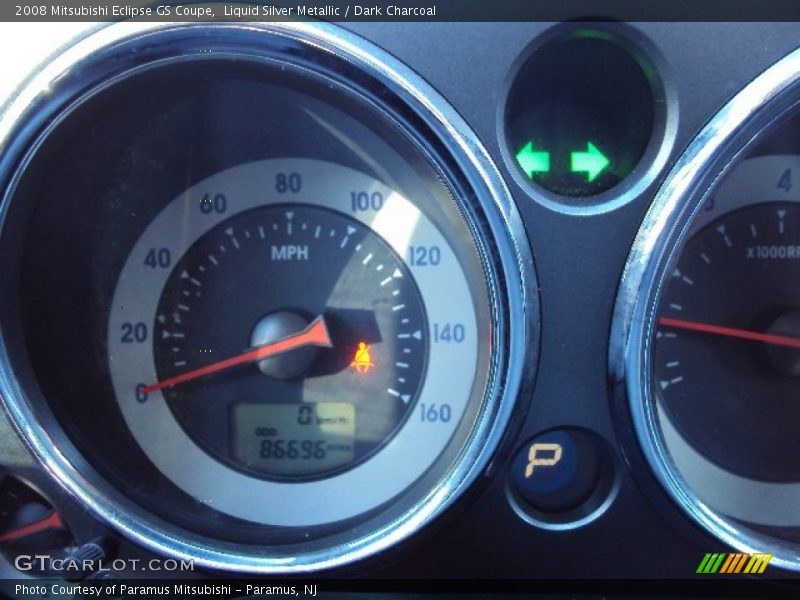 Liquid Silver Metallic / Dark Charcoal 2008 Mitsubishi Eclipse GS Coupe
