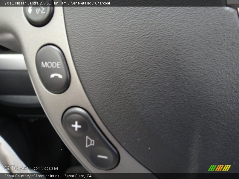 Brilliant Silver Metallic / Charcoal 2011 Nissan Sentra 2.0 SL