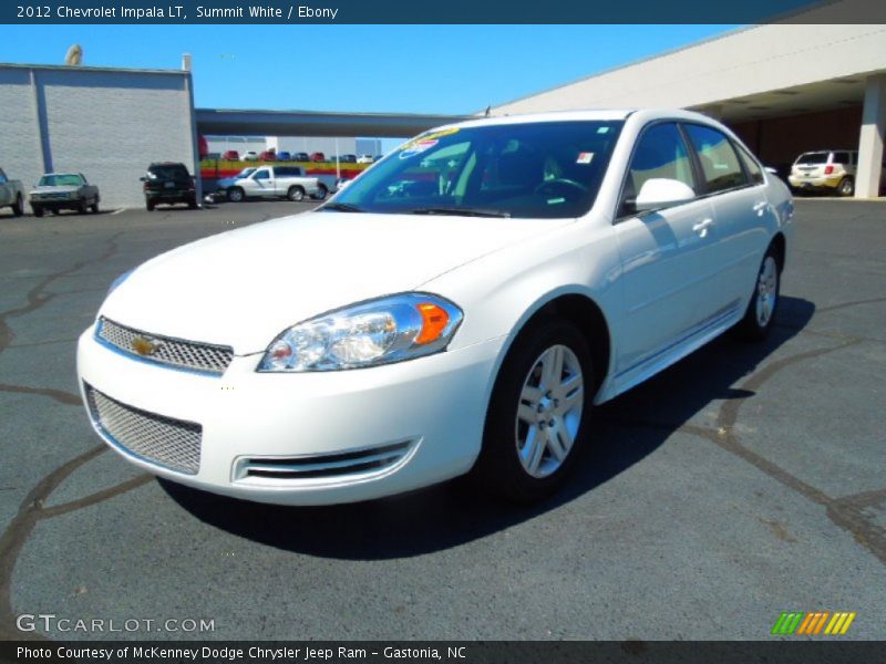 Summit White / Ebony 2012 Chevrolet Impala LT